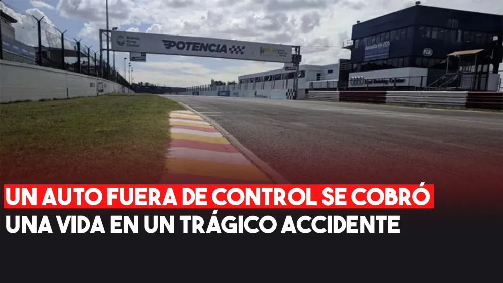 Escalofriante: un auxiliar murió en un fuerte choque en el autódromo Juan Gálvez