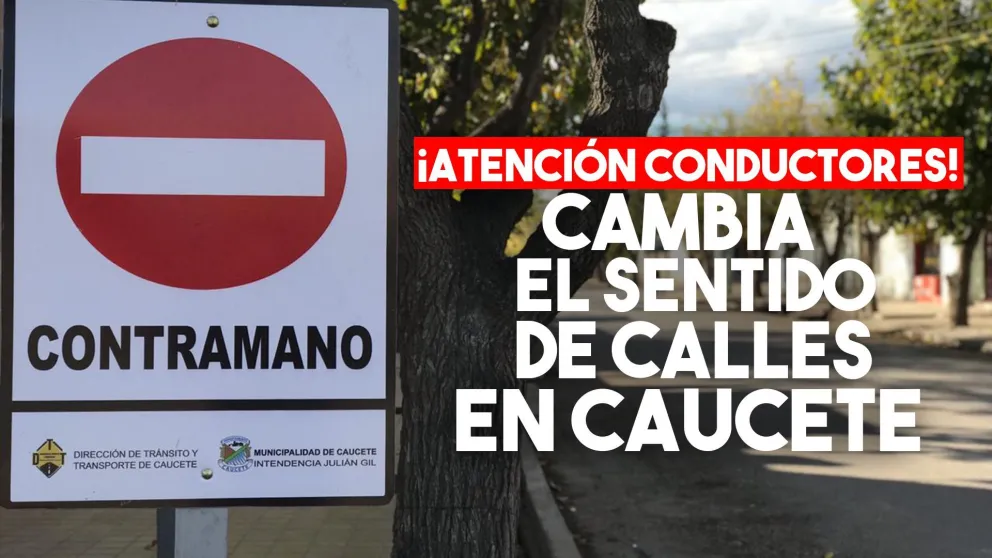 En Caucete, cambia el sentido de las calles