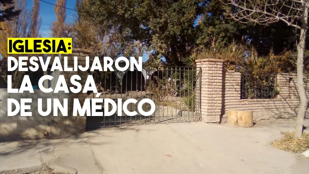 Un conocido médico de la zona sufrió un robo en Iglesia