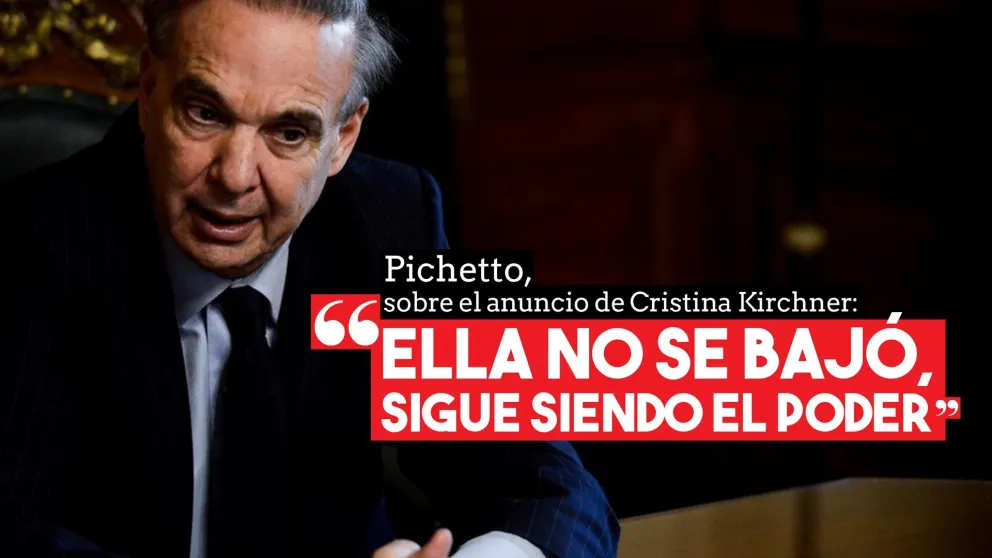 Miguel Ángel Pichetto, sobre el anuncio de Cristina Kirchner: "Ella no se bajó, sigue siendo el poder"