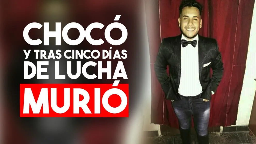 Chocó contra un auto y murió tras varios días internado