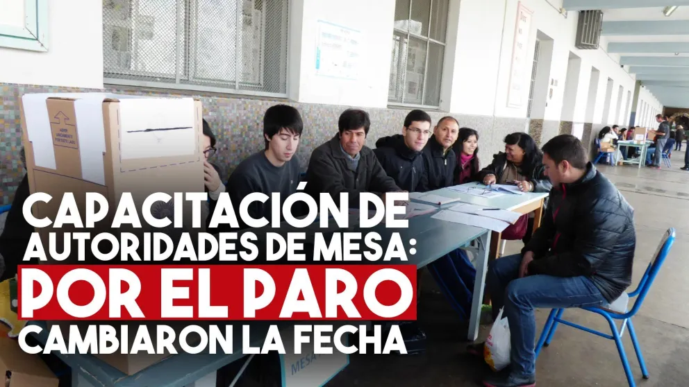 Por el paro cambian el día de capacitación para autoridades de mesa