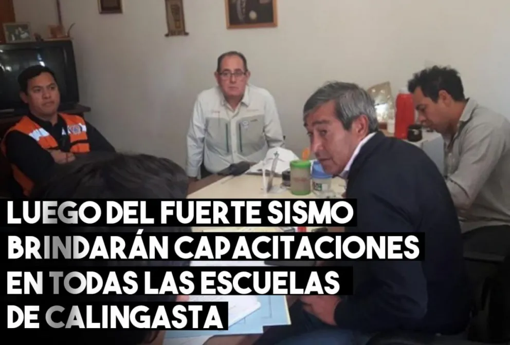 Luego del sismo brindarán capacitaciones en todas las escuelas de Calingasta