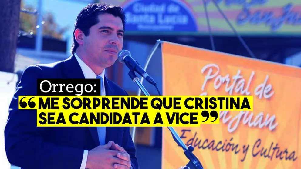 Orrego: "Me sorprende que Cristina sea candidata a vice"