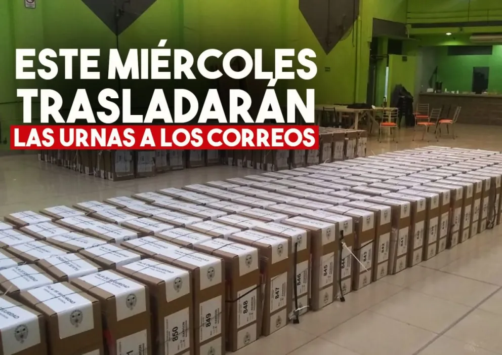 Este miércoles se trasladarán las urnas a los correos