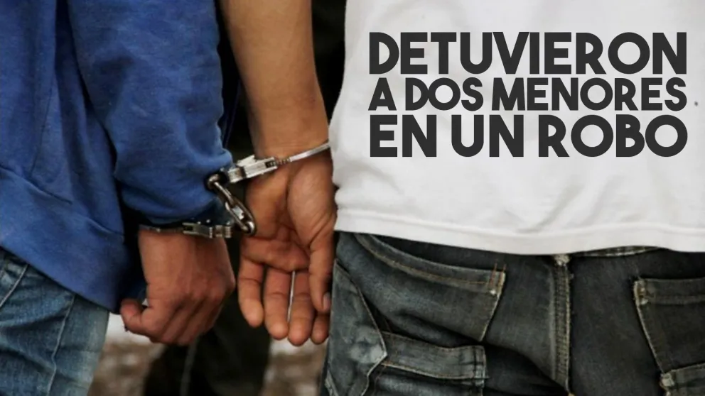 Detuvieron a dos menores con cosas robadas en una casa