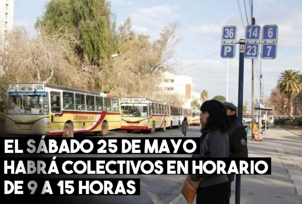 Finalmente este sábado habrá colectivos