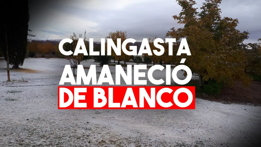 Así amaneció Calingasta después de la nevada