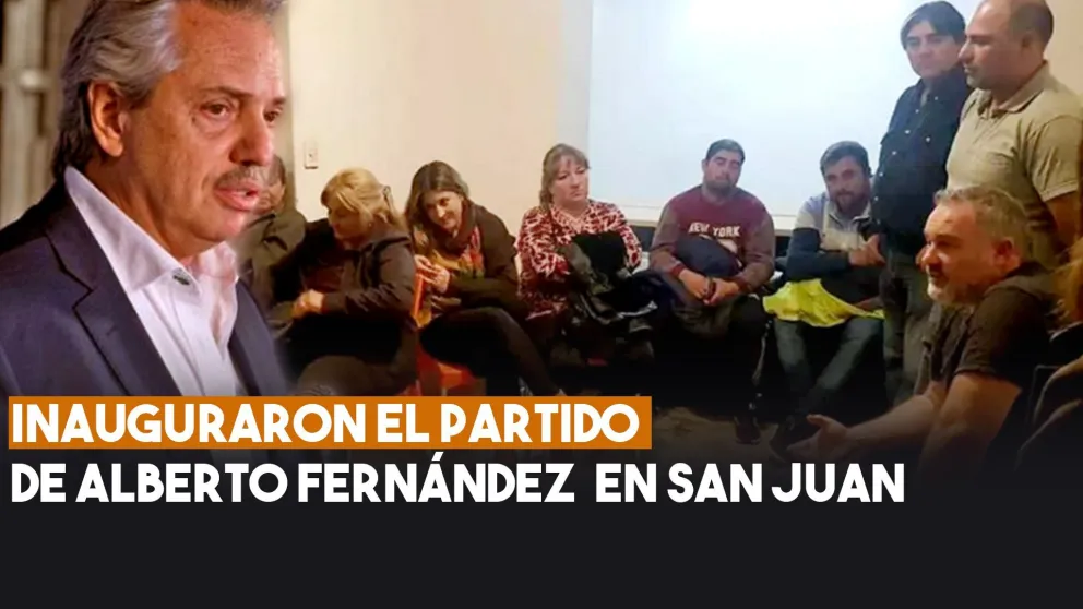 Quedó inaugurado el partido de Alberto Fernández en San Juan