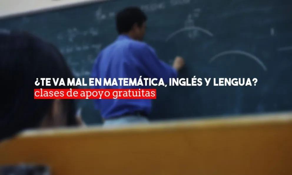 ¿En qué escuelas te anotás para clases de apoyo gratis?