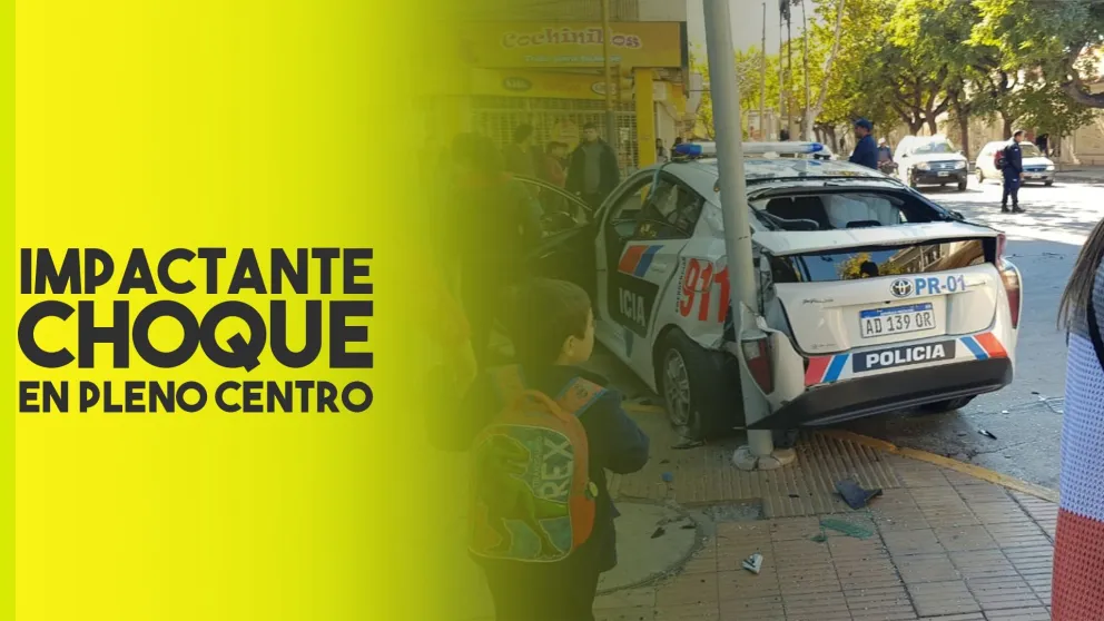 Impactante choque en pleno centro dejó dos autos destruidos