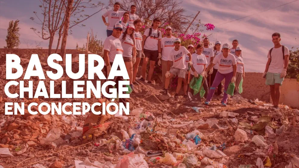 Concepción también fue limpiado bajo el lema de Basura Challenge