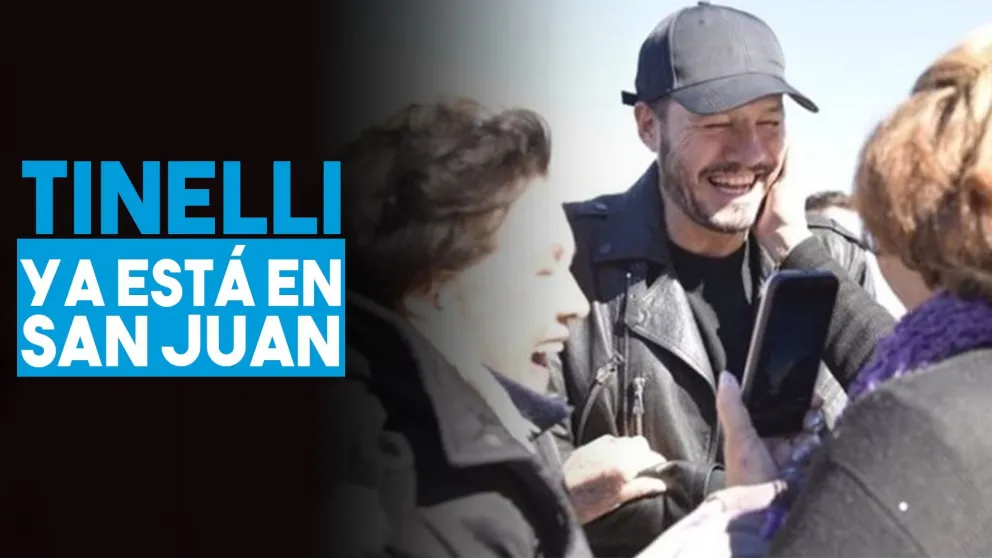 Tinelli llegó a San Juan y fue recibido por muchos sanjuaninos