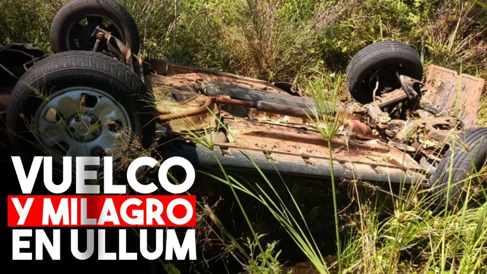 Vuelco y milagro en Ullum