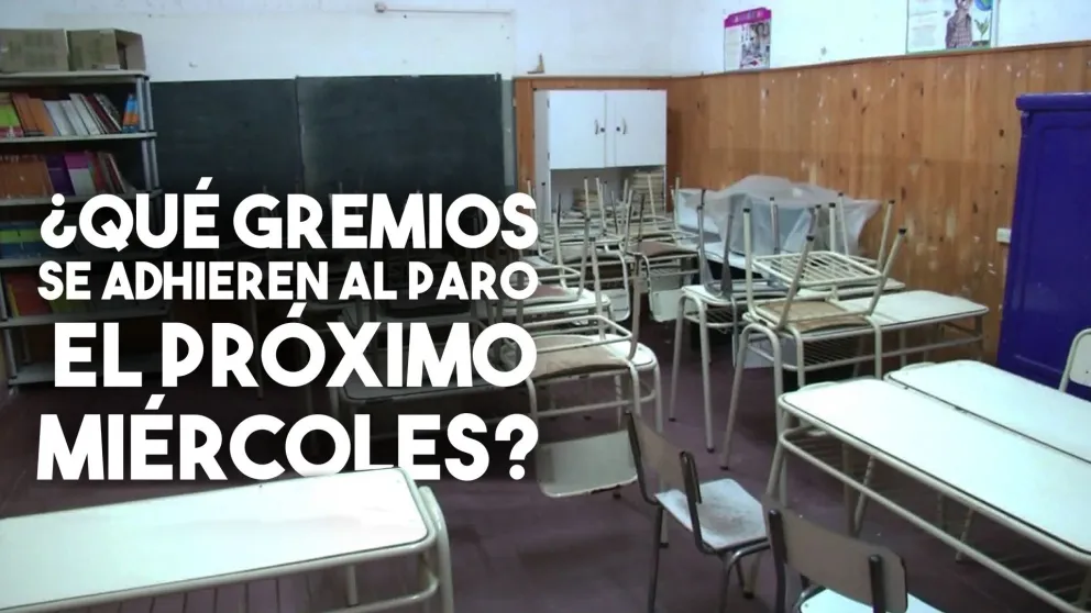 Estos gremios adherirán al paro el próximo miércoles