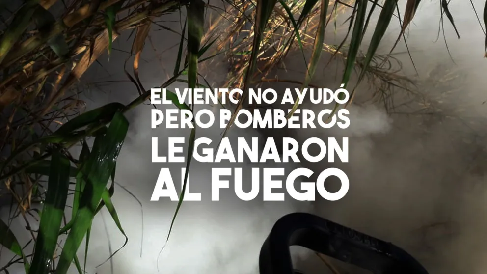 Bomberos lucharon contra el viento norte para sofocar las llamas