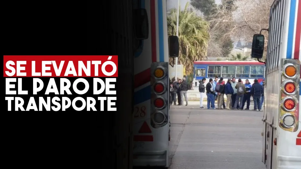 Se levantó el paro de transporte del 25