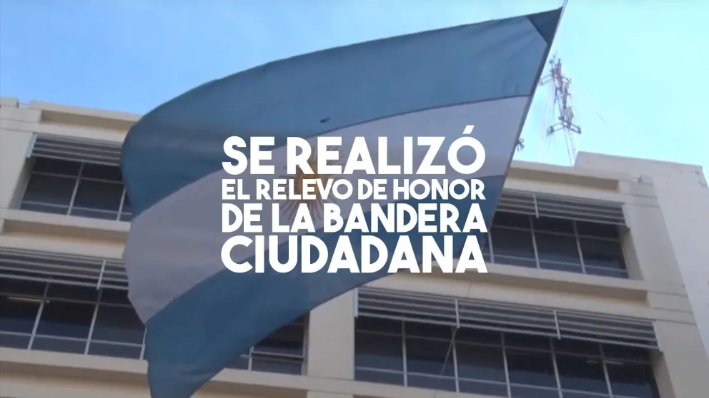 Se realizó el relevo de la Guardia de Honor de la Bandera Ciudadana