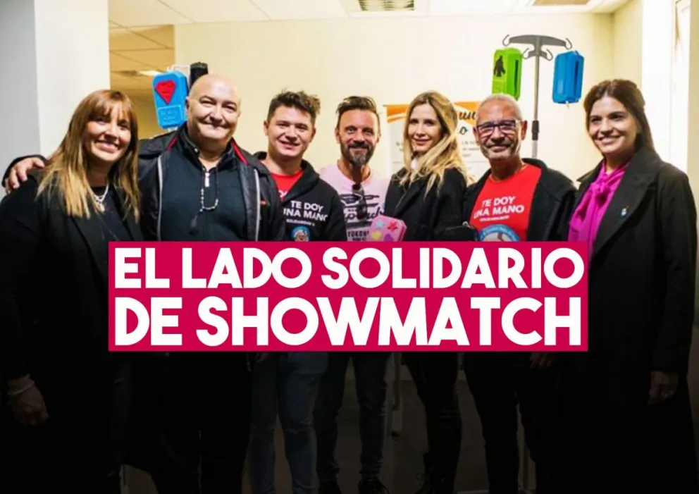 Guille Valdés y Larry llevaron donaciones al Hospital Rawson