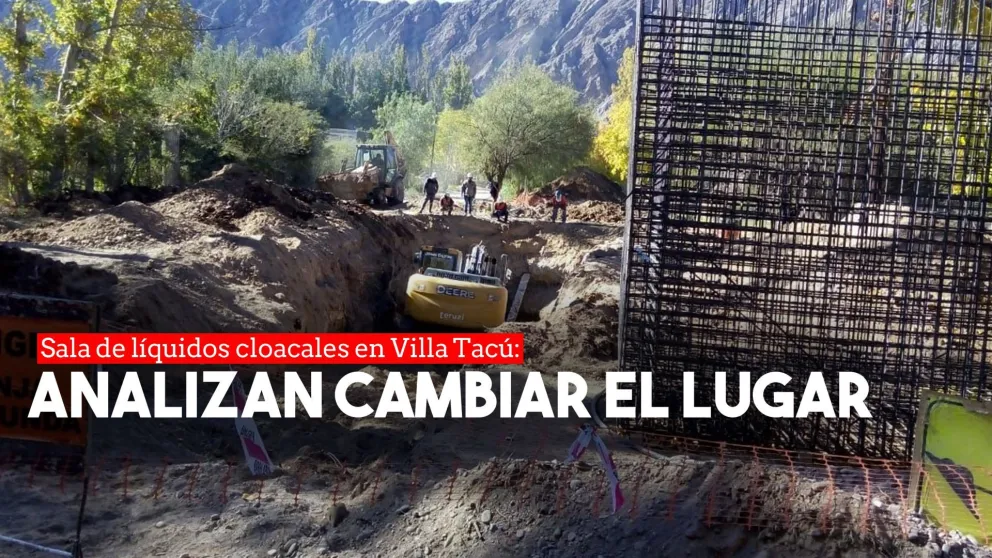 Sala de líquidos cloacales en Villa Tacú: analizan cambiar el lugar