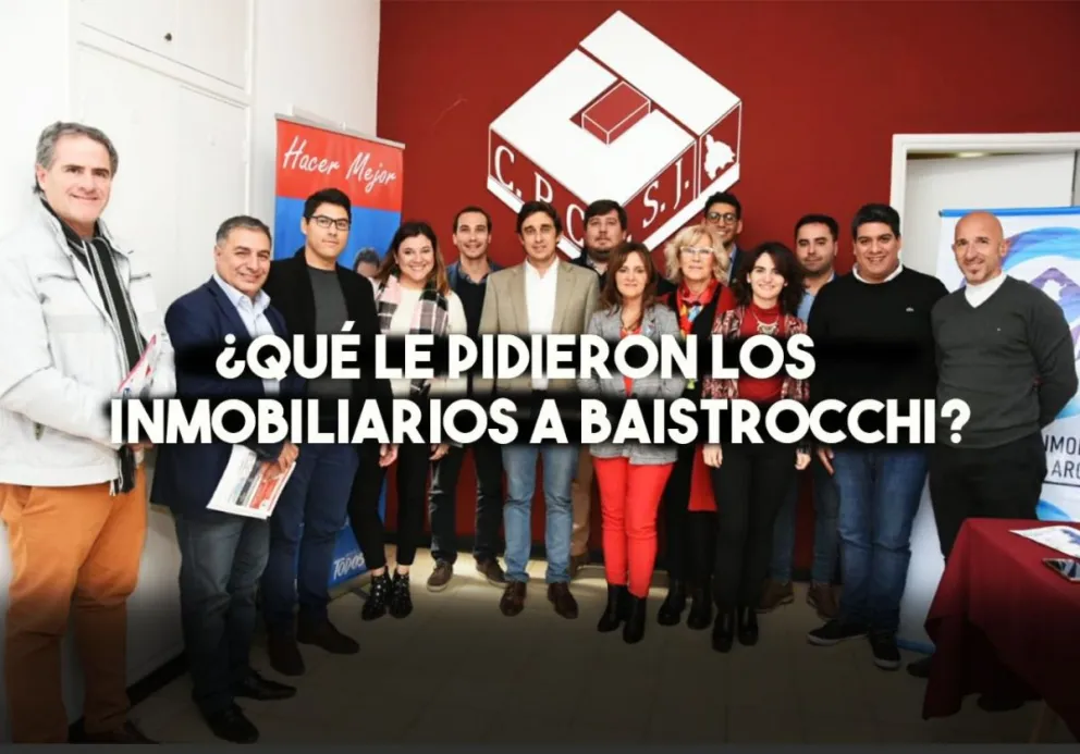 Agentes inmobiliarios se reunieron con Baistrocchi