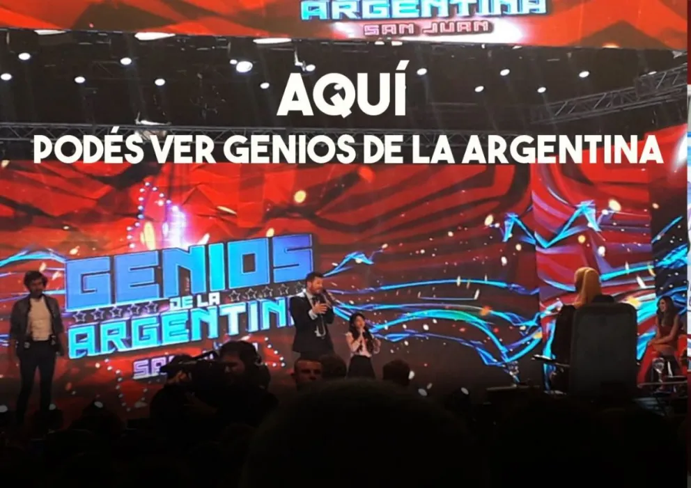 Aquí vas a poder ver "Genios de la Argentina"
