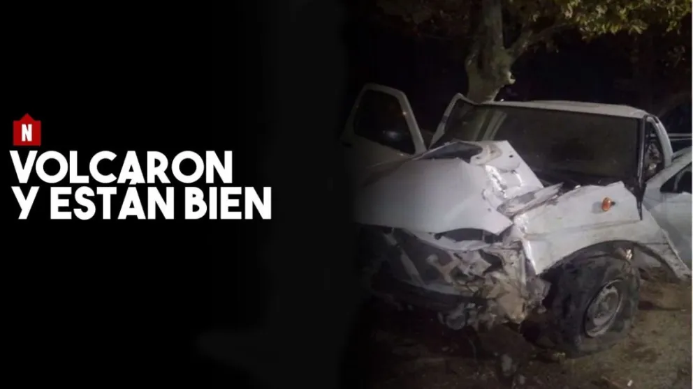 Volcaron y se salvaron de la muerte