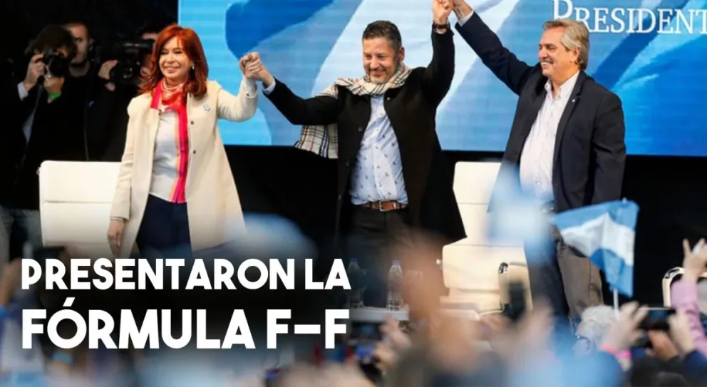 Cristina y Alberto Fernández presentaron su fórmula presidencial