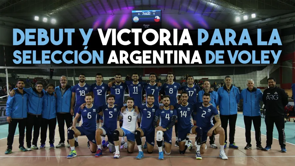 Debut y victoria para la Selección de voley