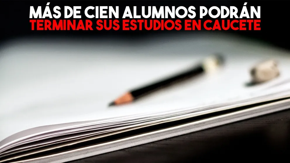 Más de cien alumnos podrán terminar sus estudios en Caucete