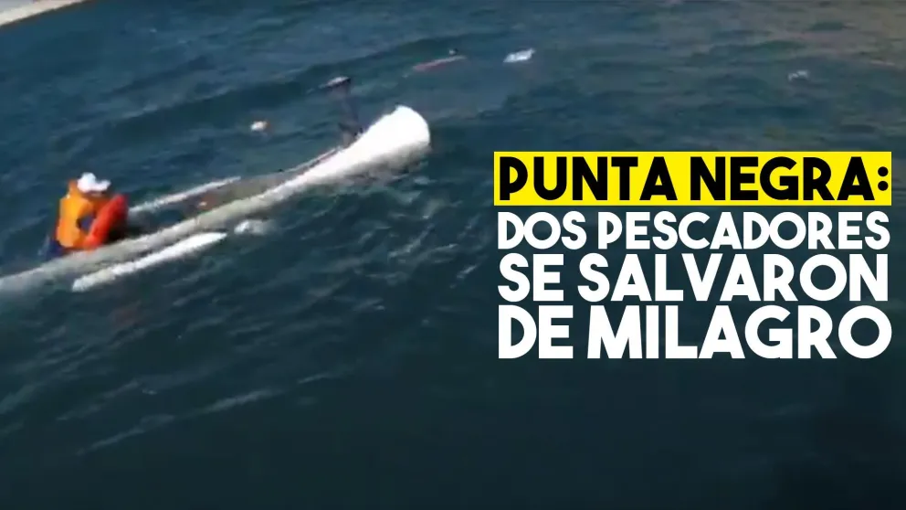 Dos pescadores perdieron el control y tuvieron que ser rescatados