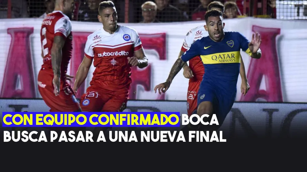 Equipo confirmado de Boca para enfrentar a Argentinos