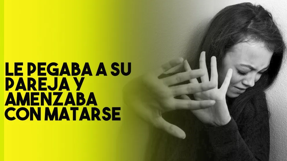 Le estaba pegando a su pareja y amenazaba con matarse