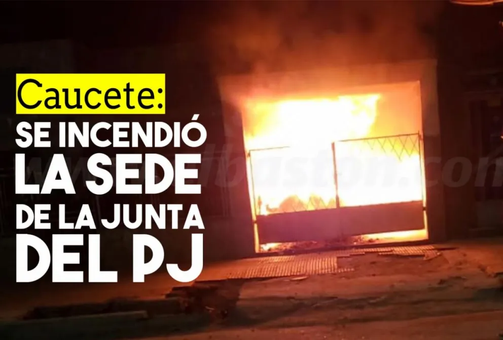 La sede de la Junta del PJ en Caucete sufrió un incendio