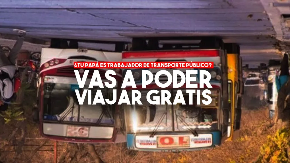 Hijos de trabajadores del transporte público viajarán gratis en colectivo