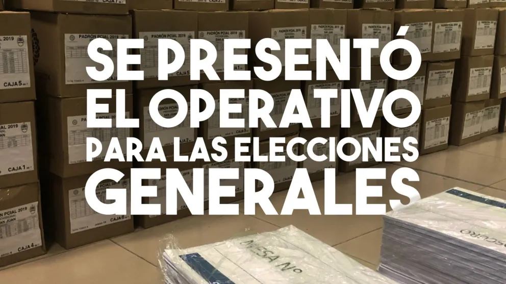 Se presentó el operativo de seguridad para las Elecciones Generales