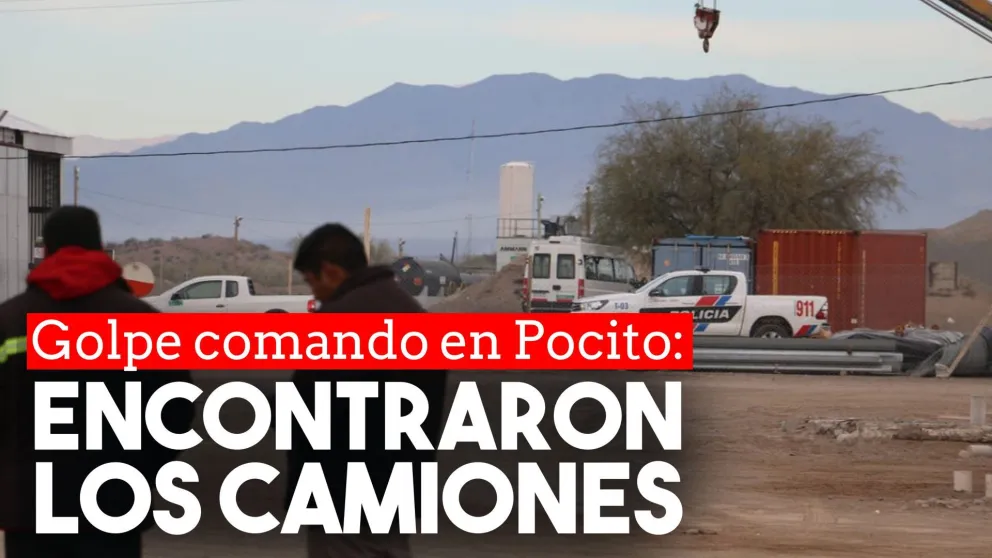 Encontraron los camiones robados a la empresa constructora en Pocito
