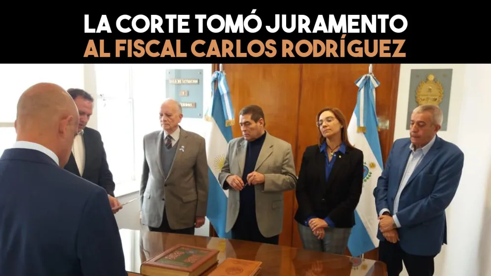 La Corte tomó juramento al fiscal Rodríguez