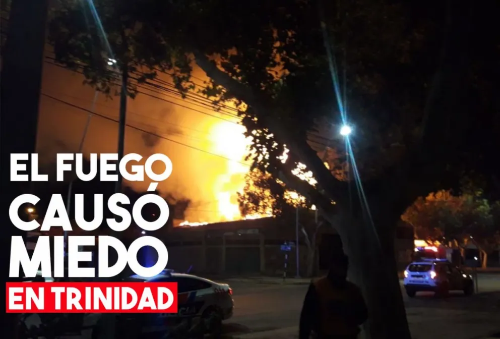 Susto en Trinidad por un depósito de agroquímicos que se prendió fuego
