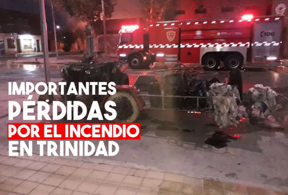 Dos cuatriciclos fueron consumidos por las llamas