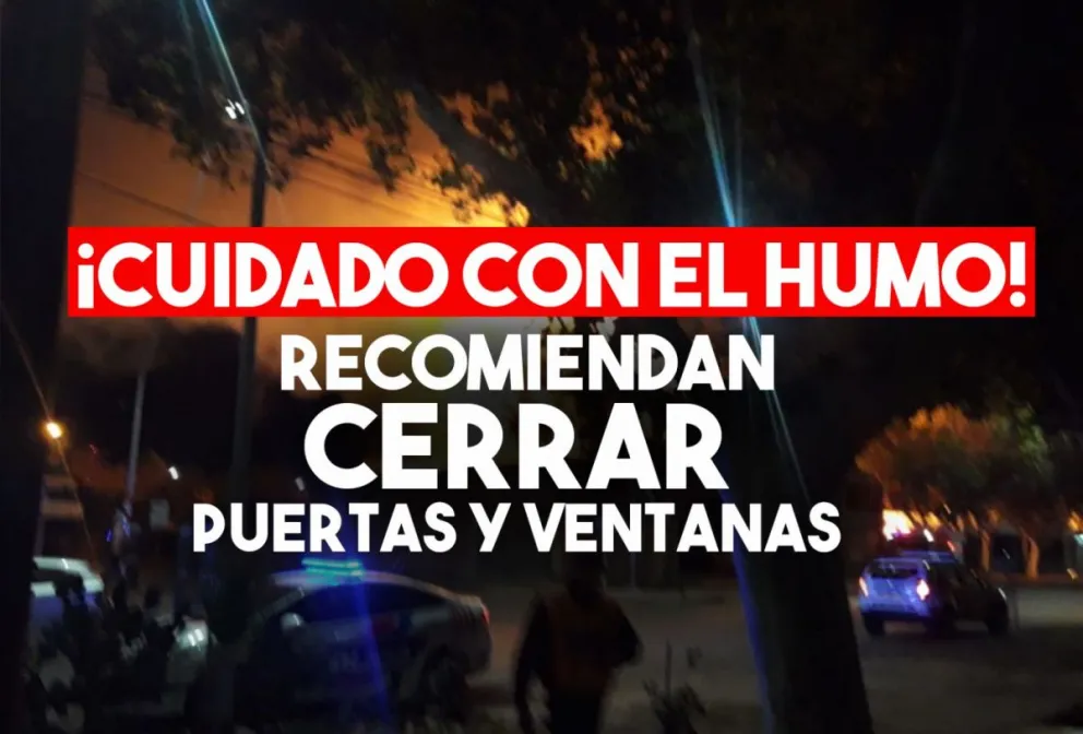 Por el humo, recomiendan cerrar puertas y ventanas