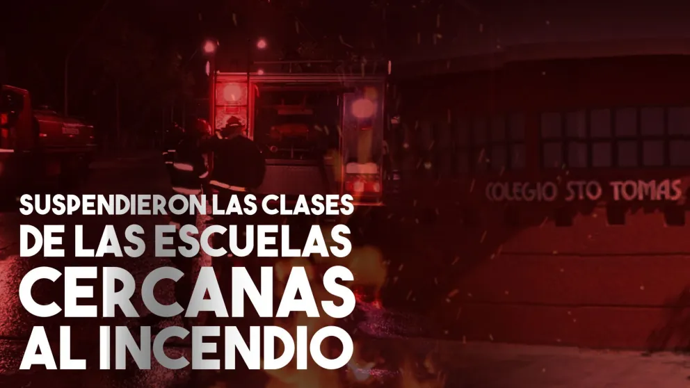 Por el incendio suspendieron las clases de las escuelas cercanas