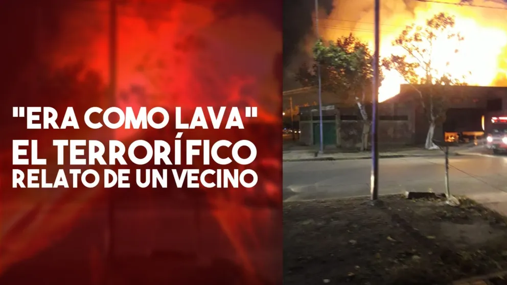 "Era como lava", dijo un vecino del depósito quemado