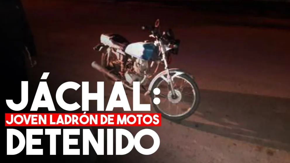 En Jáchal: detuvieron a un hombre con una moto robada