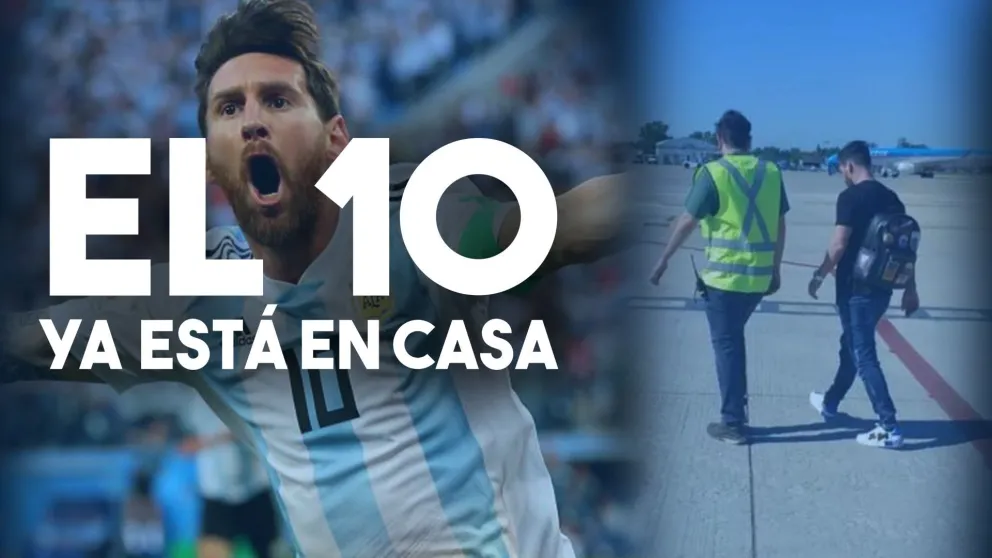 Lionel Messi llegó a Rosario y hoy se suma a la Selección argentina