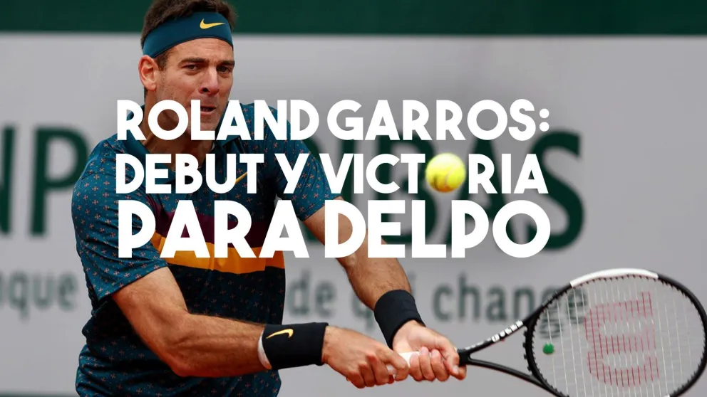 Del Potro debutó con un triunfo en Roland Garros