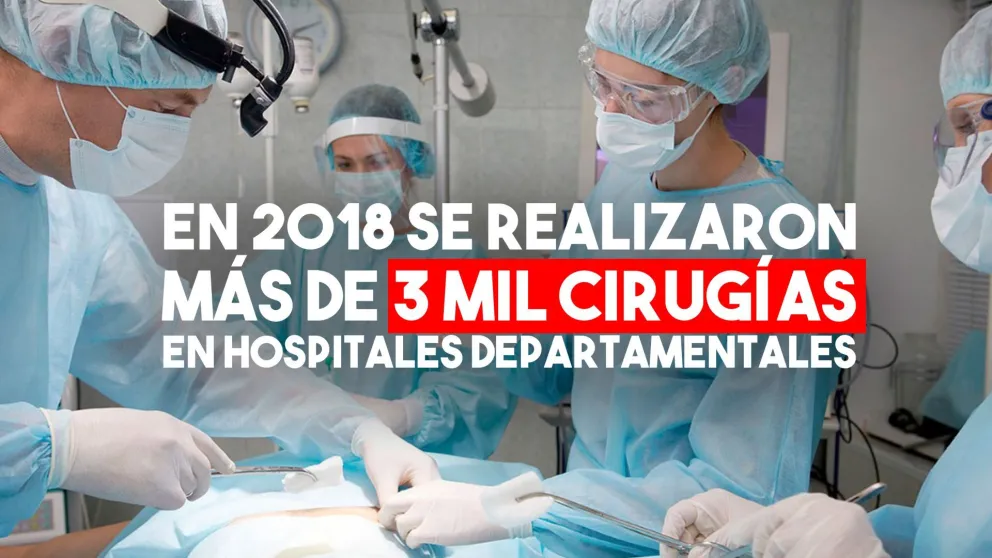 Salud realizó más de 3.000 cirugías periféricas en los hospitales departamentales