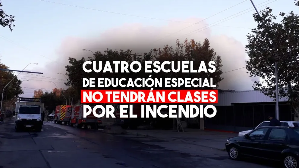 Atención: por el incendio en la fábrica, cuatro colegios de educación especial no tendrán clases