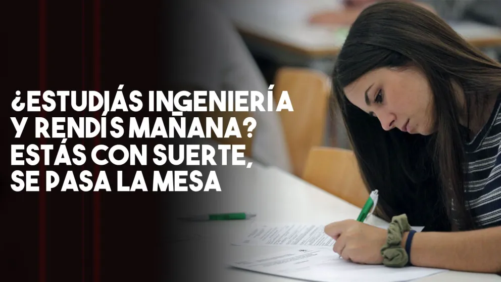 Facultad de Ingeniería: se reprograma la mesa de examen del miércoles 29 de mayo