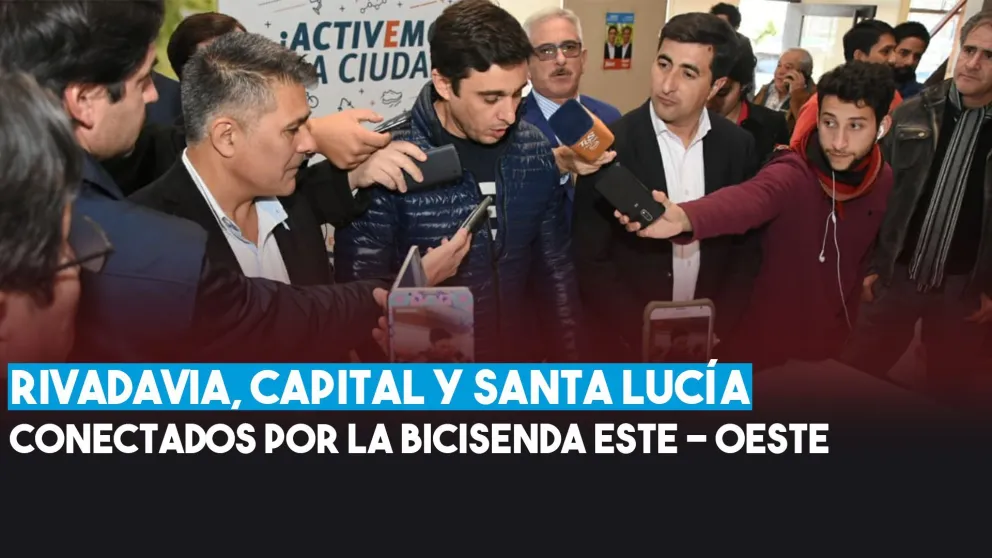 Baistrocchi, González y Delgado firmaron un acta compromiso para crear Bicisenda Este - Oeste